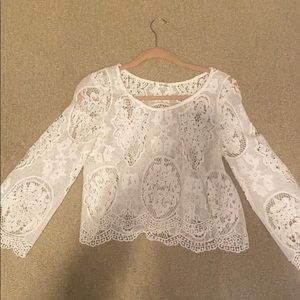 White lace top
